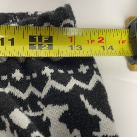 Black and Grey Warm Reindeer Leggings Size Large - Picture 5 of 10